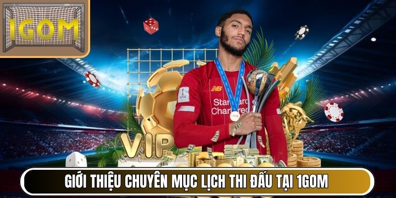 Giới thiệu chuyên mục lịch thi đấu tại 1Gom