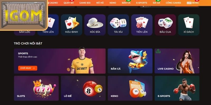 Danh mục trò chơi đa dạng