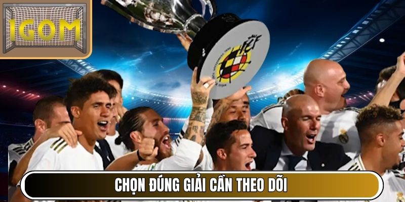 Chọn đúng giải cần theo dõi