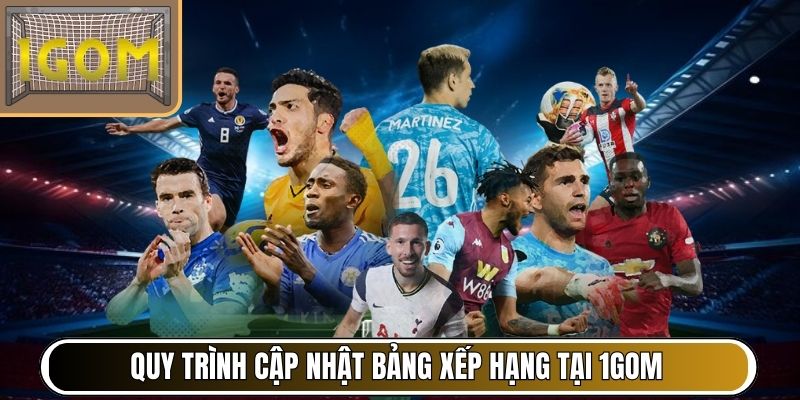 Quy trình cập nhật bảng xếp hạng tại chuyên trang 1Gom